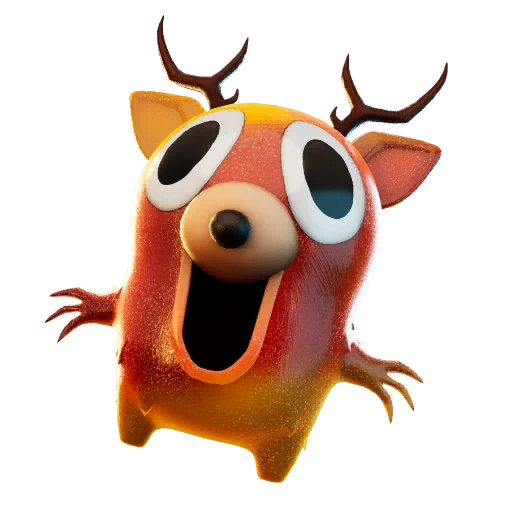Orange deer-shaped Sprite